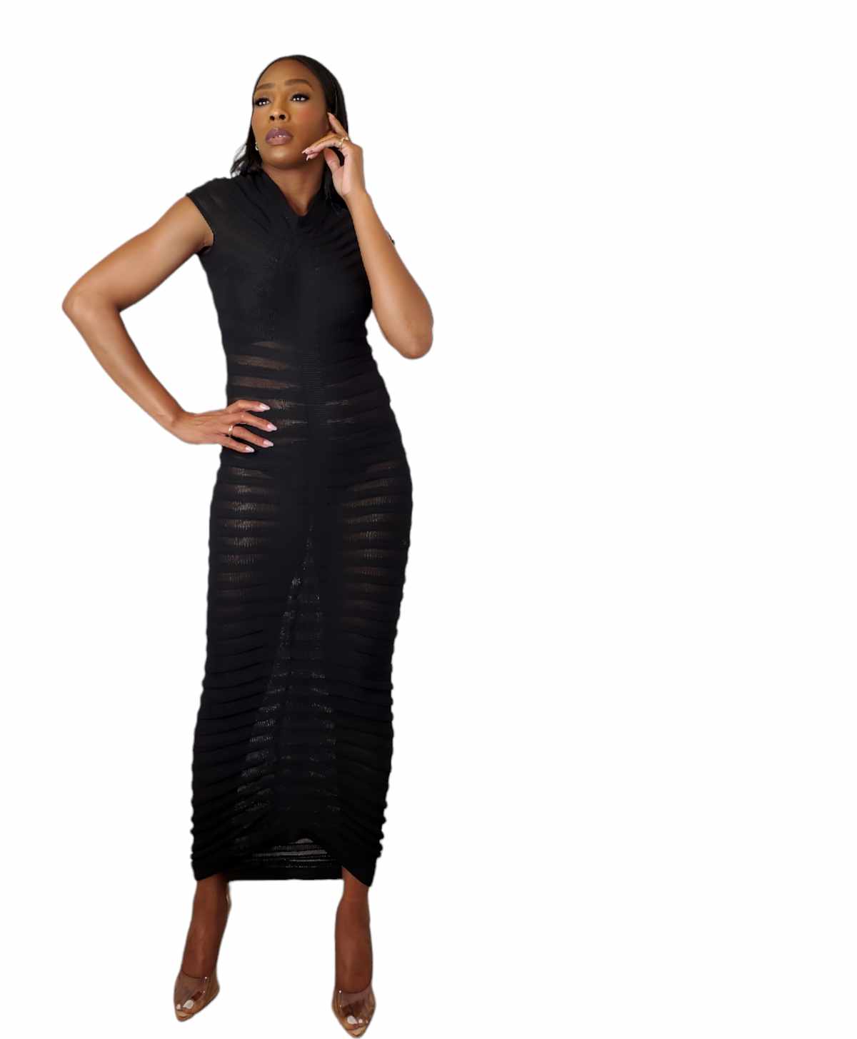 Athena Black Dress