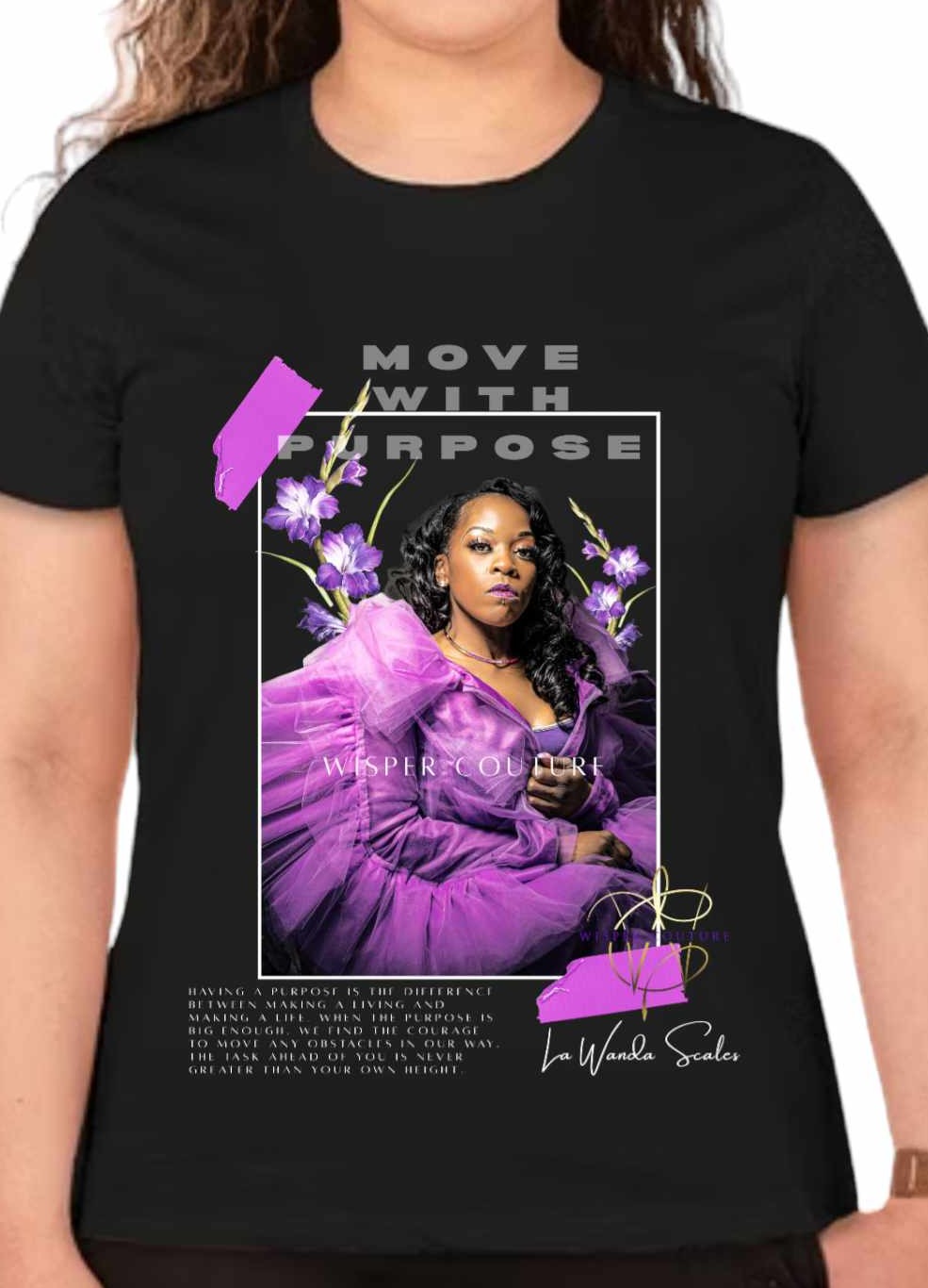 SHE MOVES WITH PURPOSE TEE