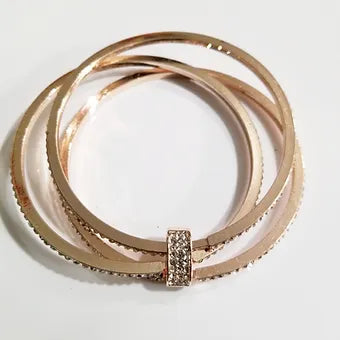 ROSE GOLD BANGLE SET