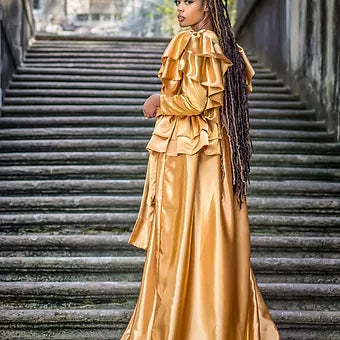 The Golden Reign Draped Jacket